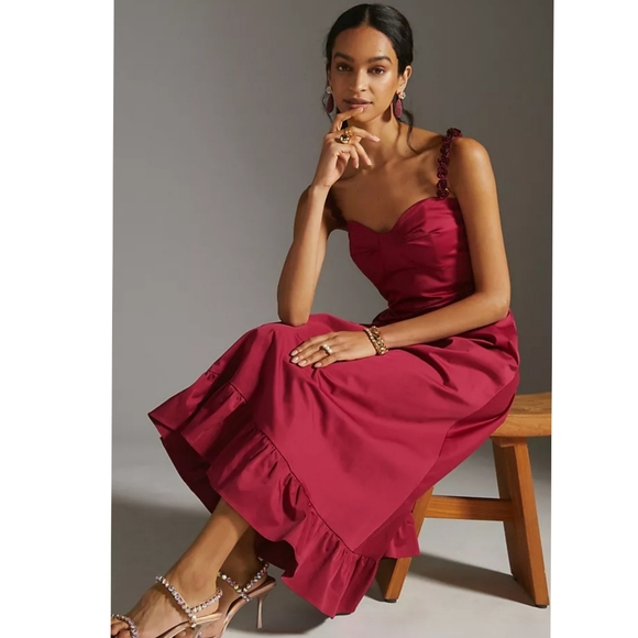 Anthropologie ×Hutch Floral-Hem Maxi Dress - Picture 3 of 6